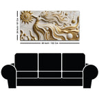 Ethereal Gold Goddess 3D Canvas Wall Painting