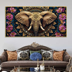 ethnic-elephant-canvas-floral-wall-art-painting-for-home-decor