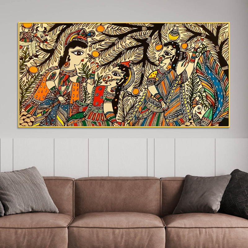 ethnic-indian-madhubani-canvas-wall-painting-for-cultural-home-art