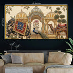 Ethnic Indian Royal Floating Frame Crystal Wall Painting
