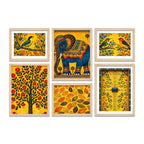 Ethnic Indian Wall Art Frame Set of 6