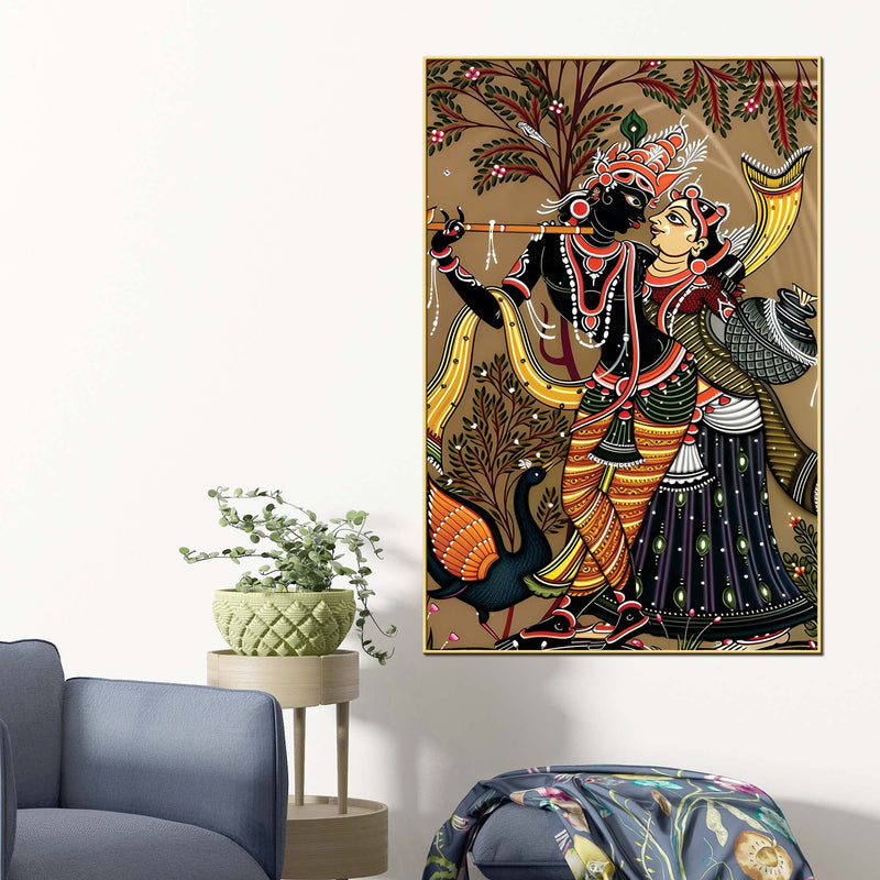ethnic-radha-krishna-canvas-wall-painting-spiritual-indian-painting-for-home-decor