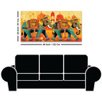 Ethnic Royal Elephant Canvas Wall Art Painting
