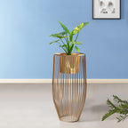 Euphoric Earth Golden Finish - Medium Size Planter