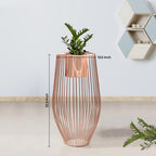 Euphoric Earth Ross Gold Stand & Ross Gold Finish Pot - Large Size Planter