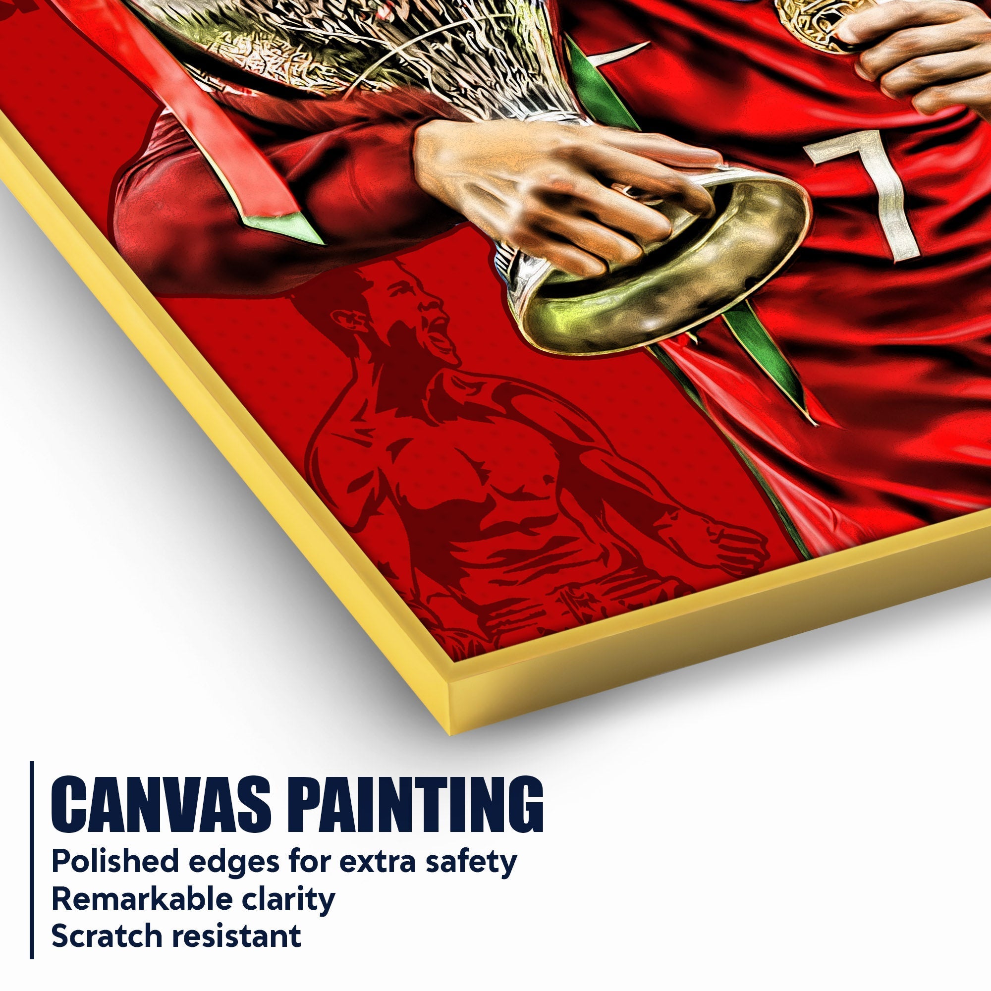 Euro Cup 2016 CR7 Cotton Canvas Wall Painting