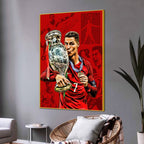 Euro Cup 2016 CR7 Cotton Canvas Wall Painting