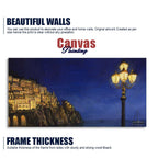 Evening at The Coast of Amalfi in Italy Canvas Wall Painting