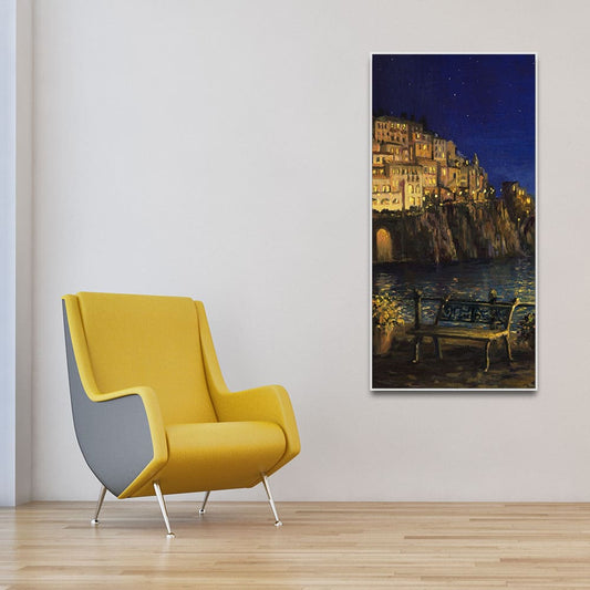 Evening at The Coast of Amalfi in Italy Wall Painting