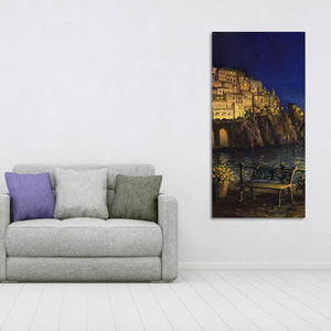 Evening at The Coast of Amalfi in Italy Wall Painting