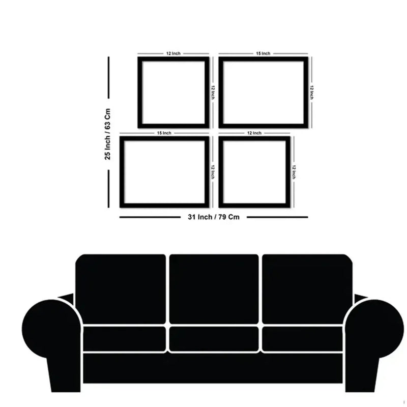 Exotic Jungle Wall Art Frame Set of 4