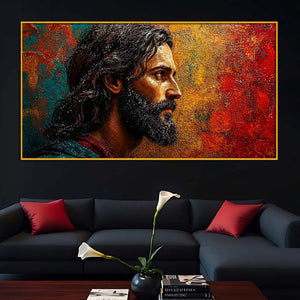 Faith Inspired Jesus Floating Frame Crystal Wall Décor Painting