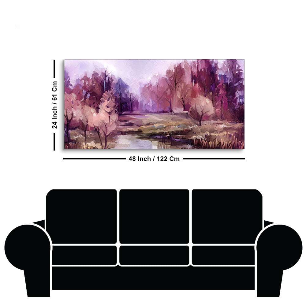 Fall Season Nature View Canvas Wall Painting