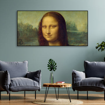 Famous Mona Lisa Floating Canvas Wall Painting