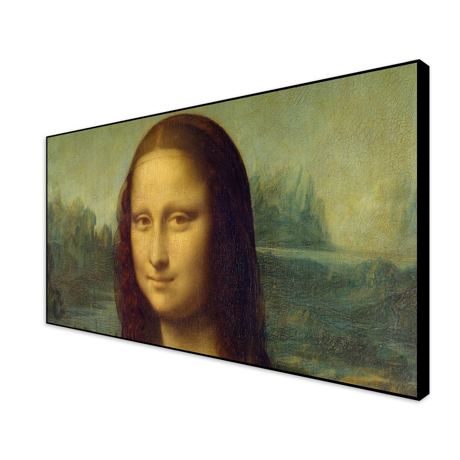 Famous Mona Lisa Floating Canvas Wall Painting