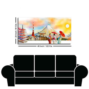 Famous Places of Japan Canvas Wall Painting