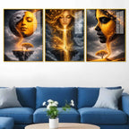 Fantasy Dream World Acrylic Wall Art Painting Set of 3