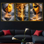 Fantasy Dream World Acrylic Wall Art Painting Set of 3