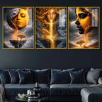 Fantasy Dream World Acrylic Wall Art Painting Set of 3