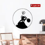 Fearless Veer Bajrangi Hanuman Metal Art Wall Decor