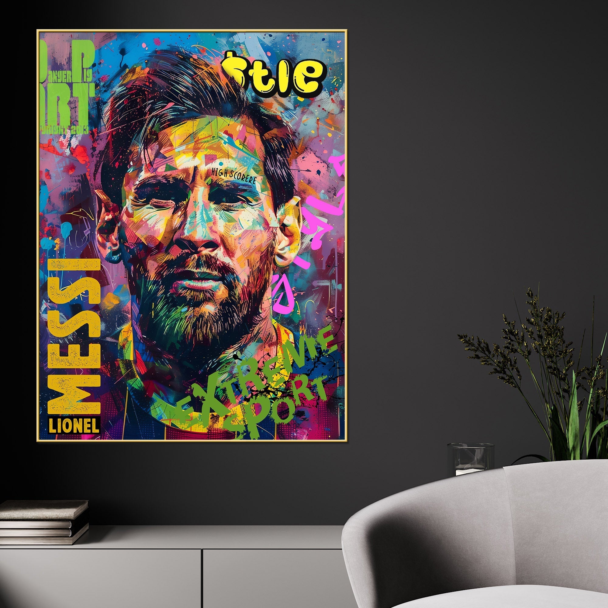 Feel The Inner Goat Cotton Canvas Wall Painting