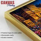 Festive Banaras Ghat Canvas Painting