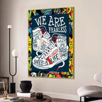 Find Your Path Fearlessly Cotton Canvas Wall Painting