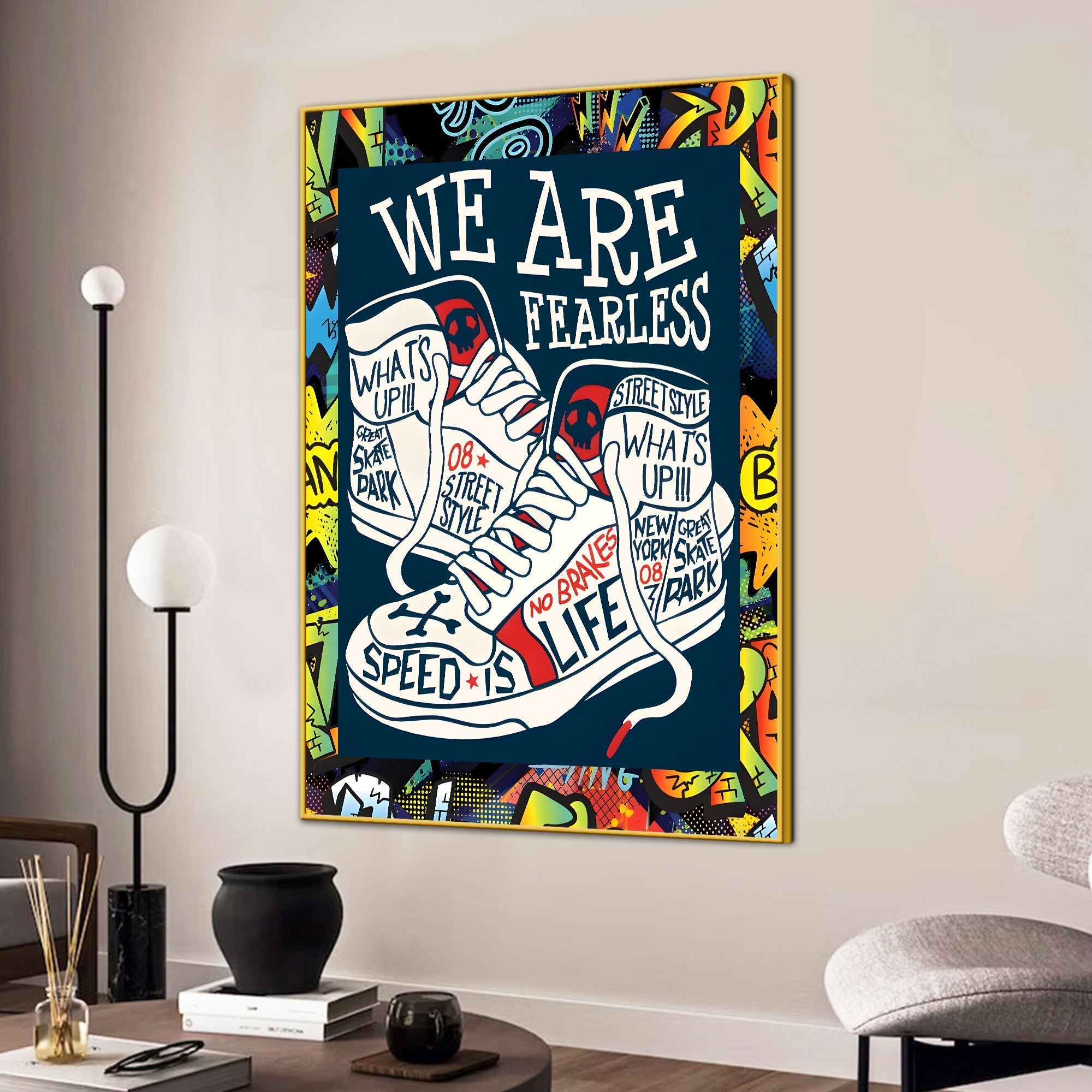 Find Your Path Fearlessly Cotton Canvas Wall Painting