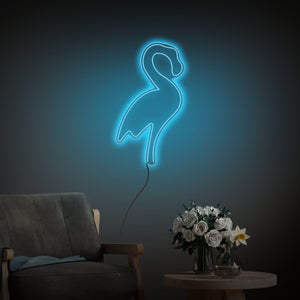 Flamingo Blue Neon Sign LED Light