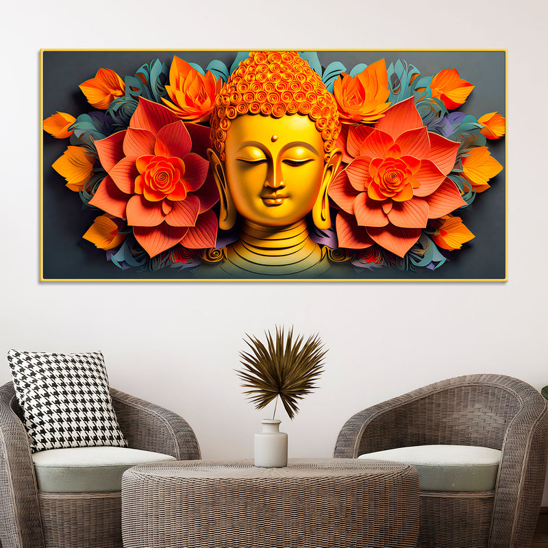 floral-buddha-wall-canvas-painting-for-home-decoration
