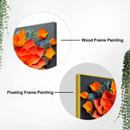 Floral Buddha Wall Canvas Painting for Home Decoration