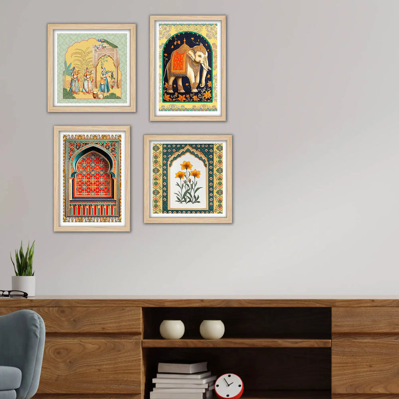 Floral Designs Wall Art Frame Set of 4