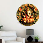 Floral Divine Ganesha Painting