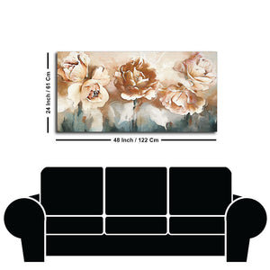 Floral Flower White Rose Canvas Wall Painting