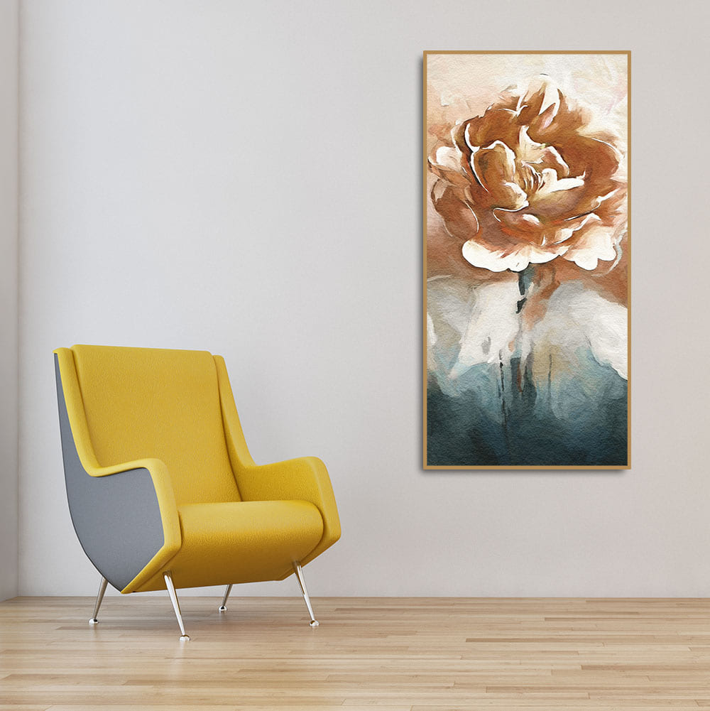 Floral Flower White Rose Premium Canvas Wall Painting