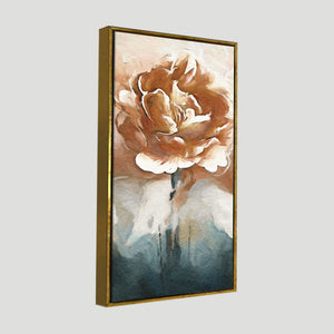 Floral Flower White Rose Premium Canvas Wall Painting