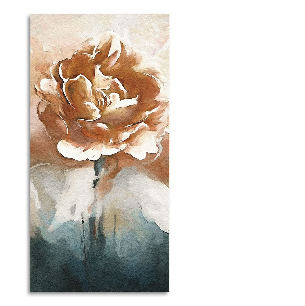 Floral Flower White Rose Premium Canvas Wall Painting