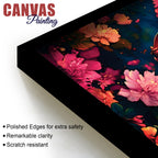 Floral Grace of Lord Ganpati Premium Canvas Wall Painting for Home & Office Decor