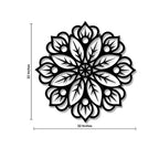 Floral Mandala Pattern Metal Art Wall Hanging Decor