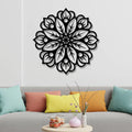 Floral Mandala Pattern Metal Art Wall Hanging Decor