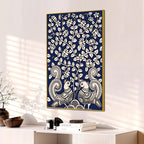 Floral Tree with Birds Canvas Painting | Birds & Floral Wall Décor
