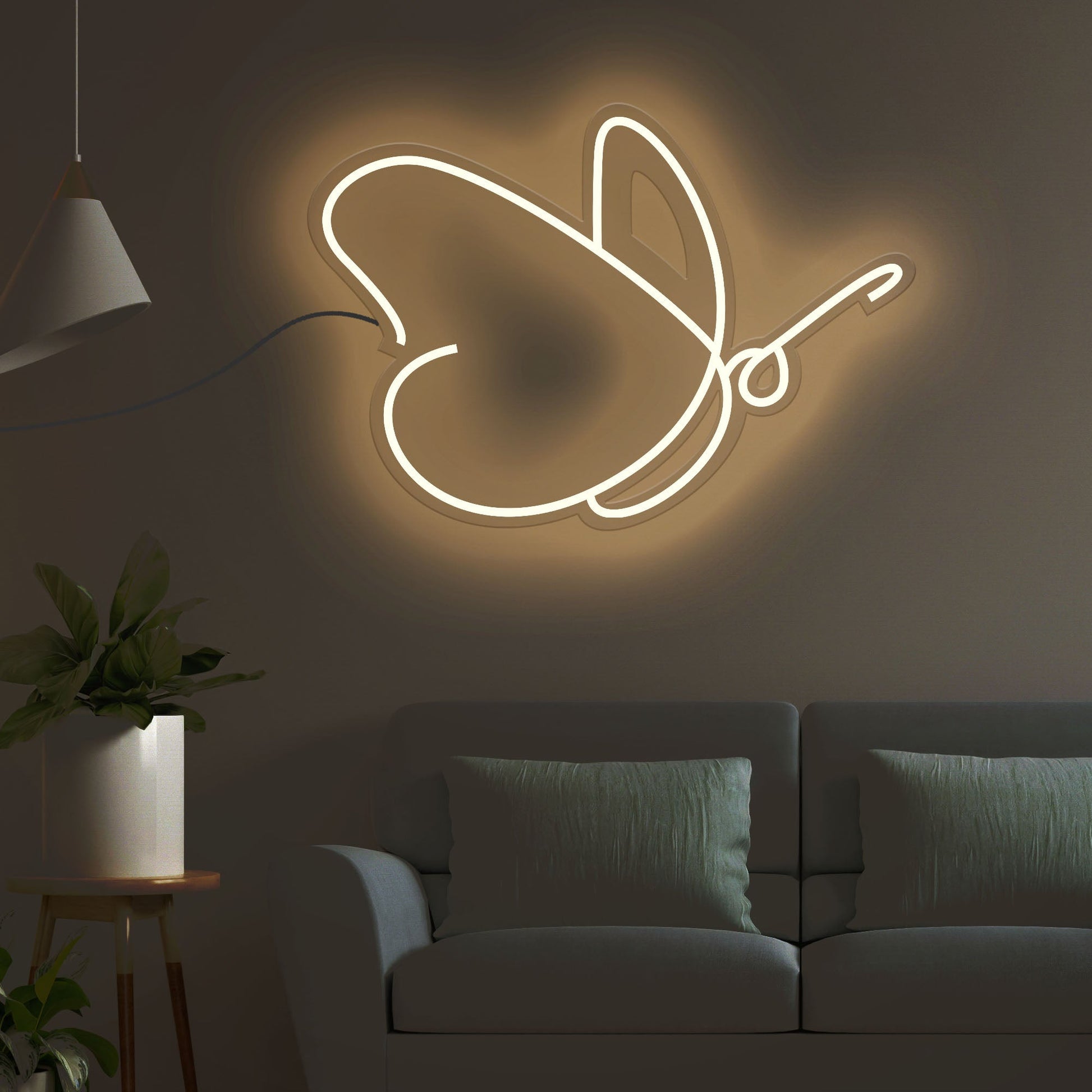 Flying Butterfly Neon Sign LED Light