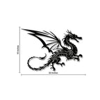 Flying Dragon Art Pattern Metal Art Wall Decor