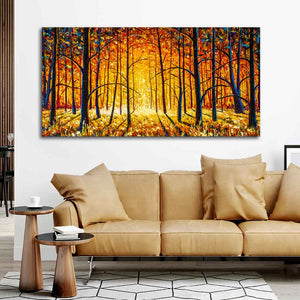 Forest in Autumn Premium Wall Painting