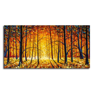 Forest in Autumn Premium Wall Painting