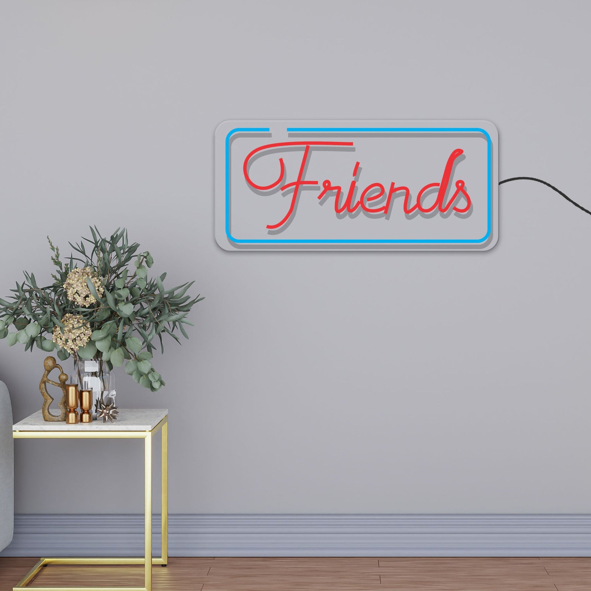 Friends Text Neon Sign LED Light