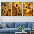 Funny Animal Acrylic Floating Wall Painting Set of 3