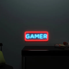 Gamer Text Neon LED Light