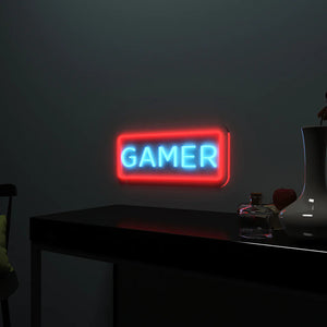 Gamer Text Neon LED Light