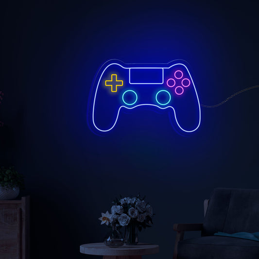 Gaming Joystick Symbol Neon Sign LED Light